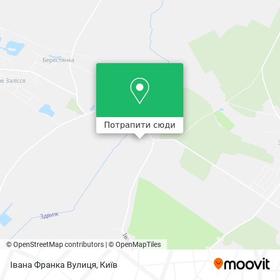 Карта Івана Франка Вулиця