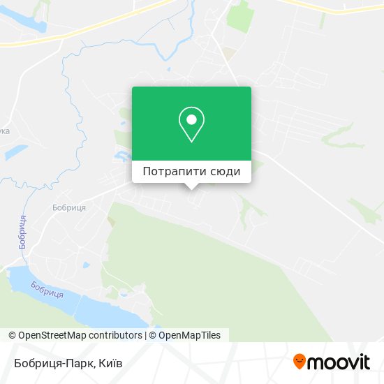 Карта Бобриця-Парк