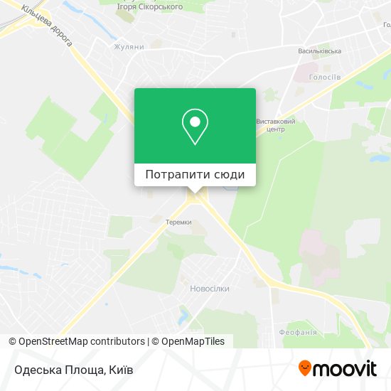Карта Одеська Площа