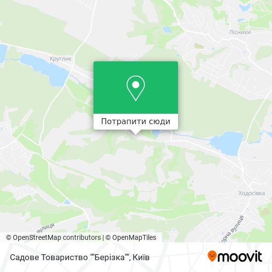 Карта Садове Товариство ""Берізка""