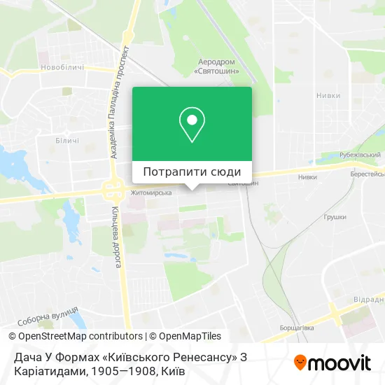 Карта Дача У Формах «Київського Ренесансу» З Каріатидами, 1905—1908