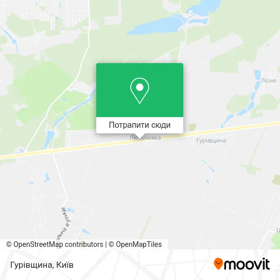Карта Гурівщина