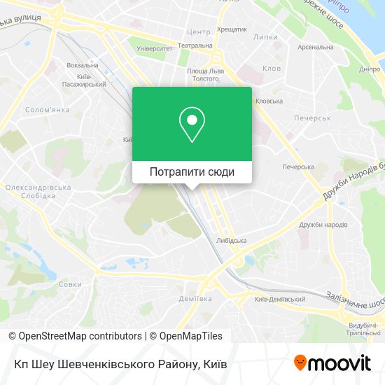 Карта Кп Шеу Шевченківського Району