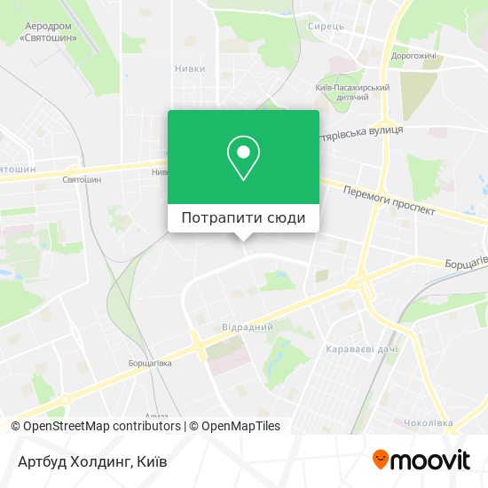 Карта Артбуд Холдинг