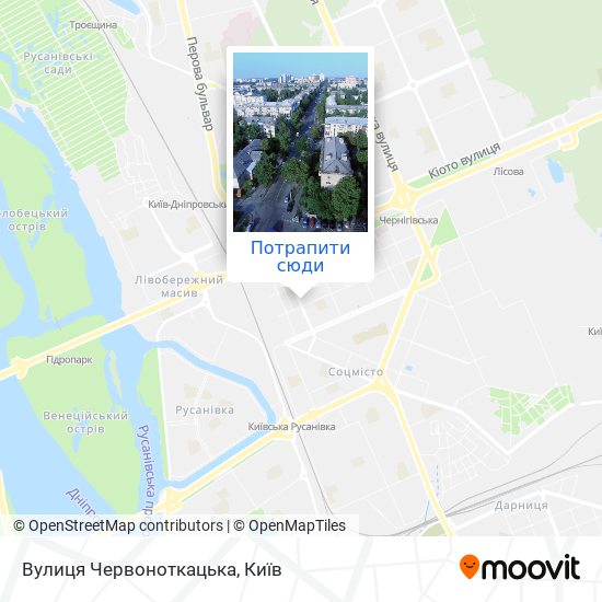 Карта Вулиця Червоноткацька