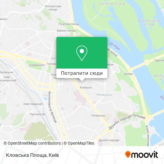 Карта Кловська Площа