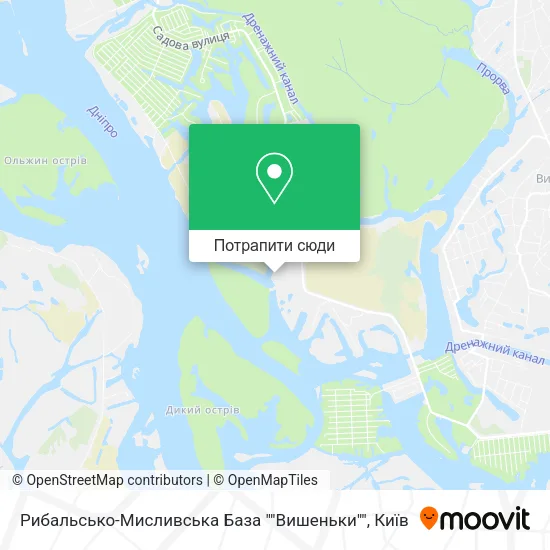 Карта Рибальсько-Мисливська База ""Вишеньки""