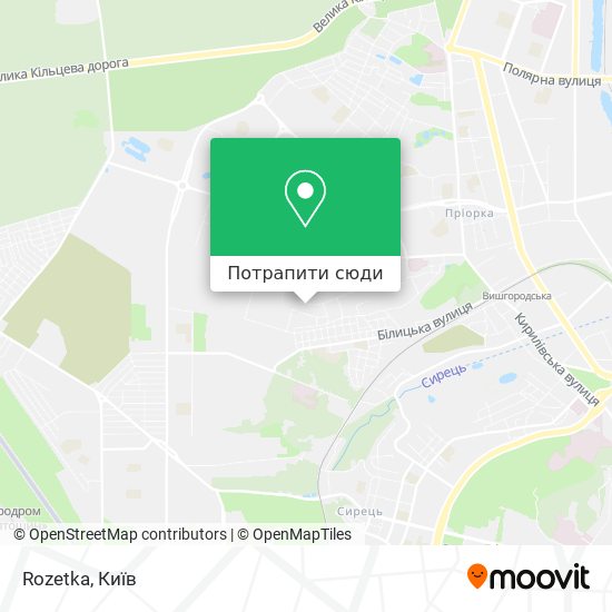 Карта Rozetka