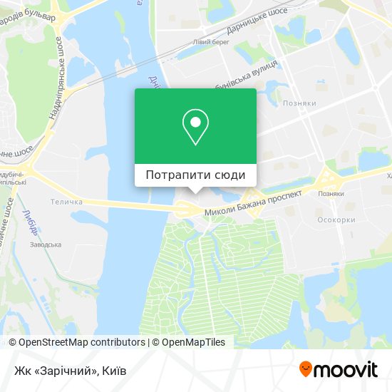Карта Жк «Зарічний»