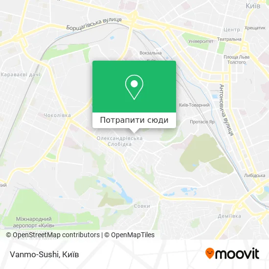 Карта Vanmo-Sushi