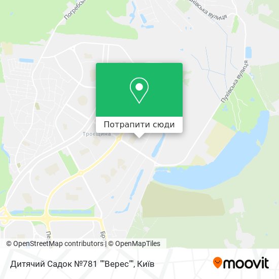 Карта Дитячий Садок №781 ""Верес""