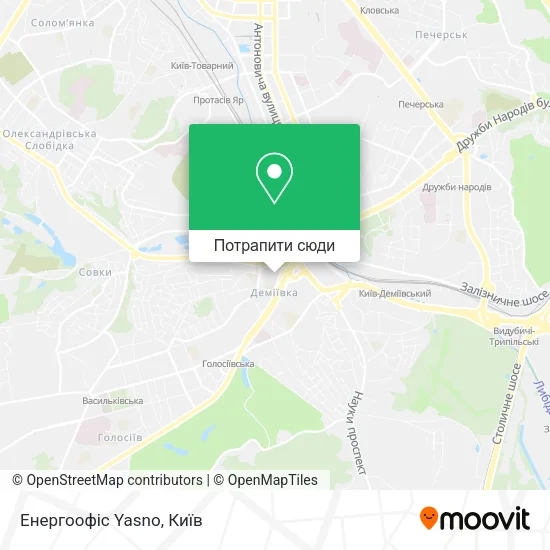 Карта Енергоофіс Yasno