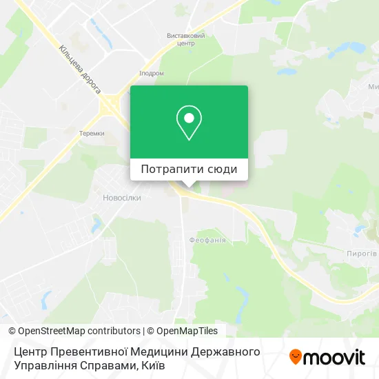 Карта Центр Превентивної Медицини Державного Управління Справами