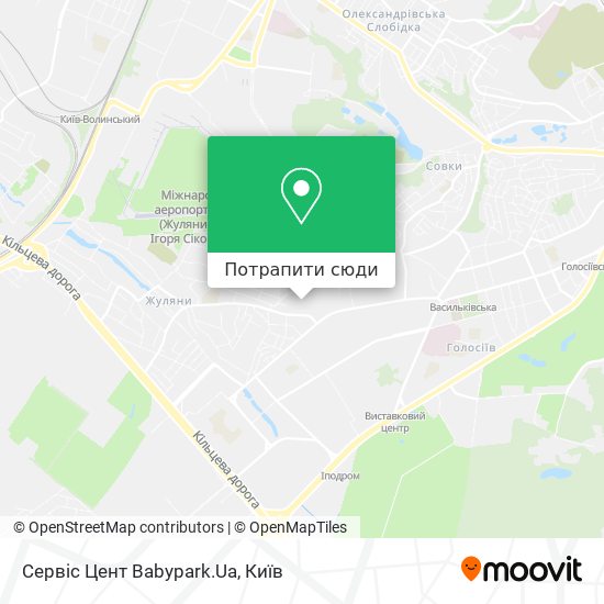 Карта Сервіс Цент Babypark.Ua