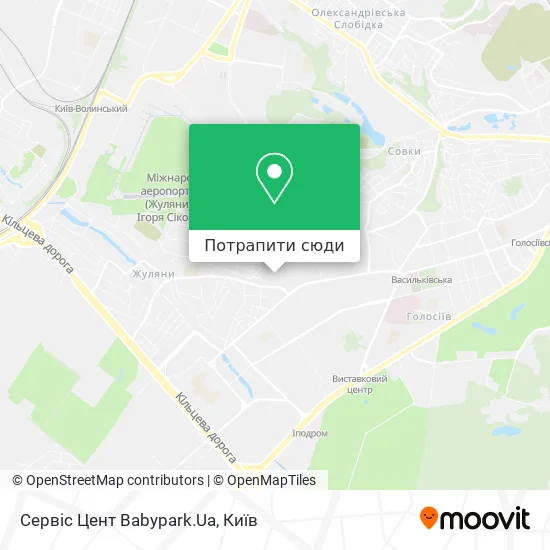 Карта Сервіс Цент Babypark.Ua