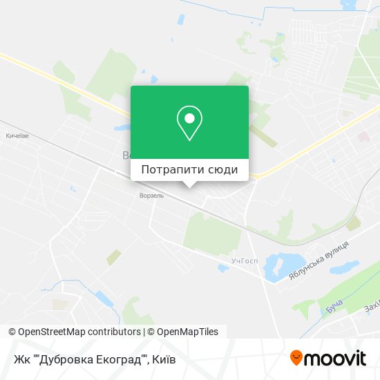 Карта Жк ""Дубровка Екоград""
