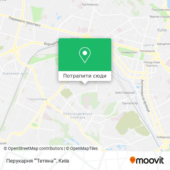 Карта Перукарня ""Тетяна""