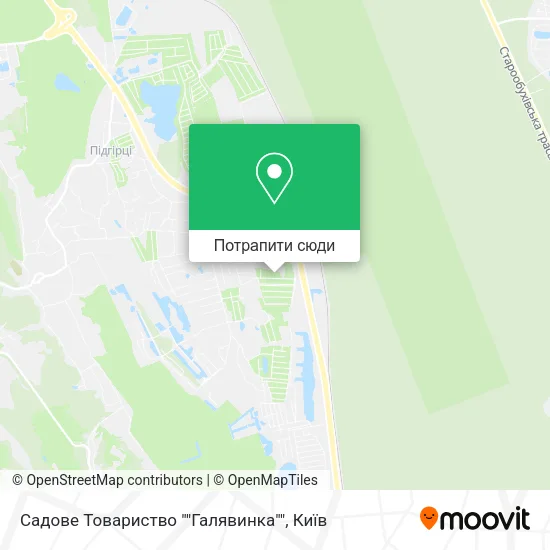 Карта Садове Товариство ""Галявинка""