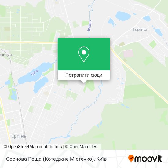 Карта Соснова Роща (Котеджне Містечко)