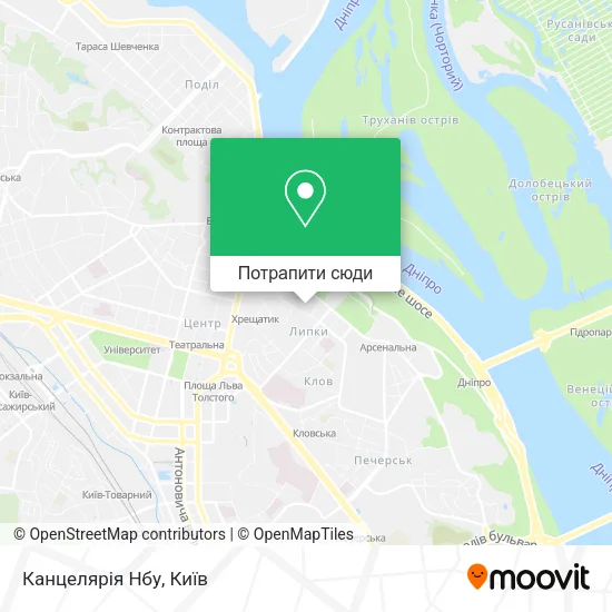 Карта Канцелярія Нбу