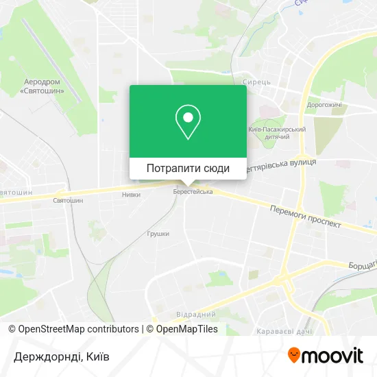 Карта Держдорнді