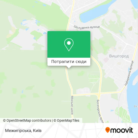 Карта Межигірська