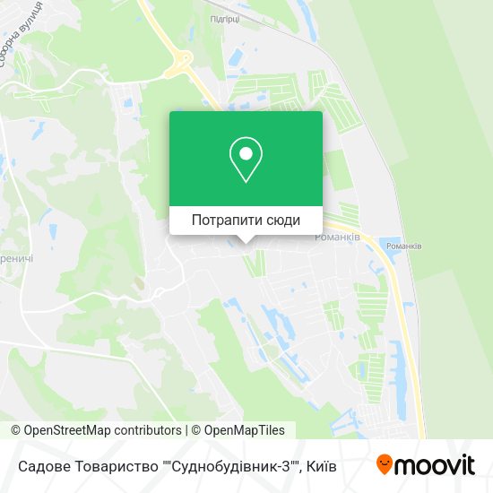 Карта Садове Товариство ""Суднобудівник-3""
