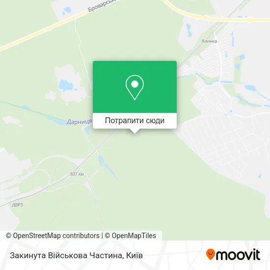 Карта Закинута Військова Частина