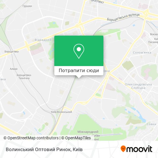 Карта Волинський Оптовий Ринок