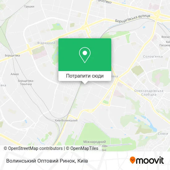 Карта Волинський Оптовий Ринок