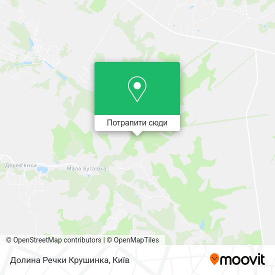 Карта Долина Речки Крушинка