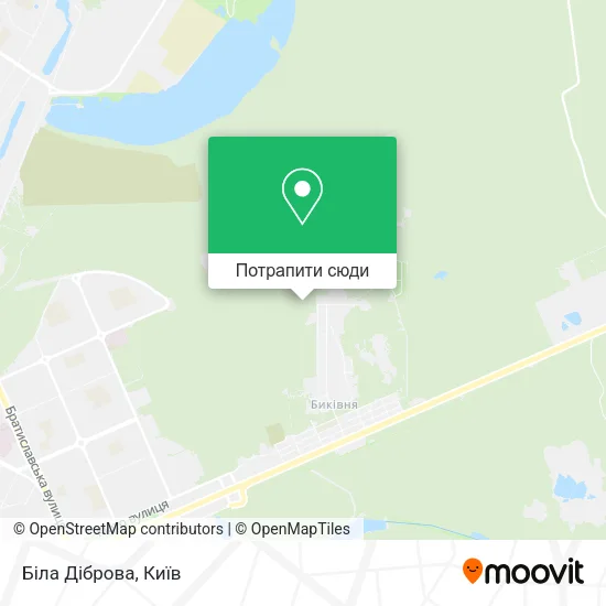 Карта Біла Діброва