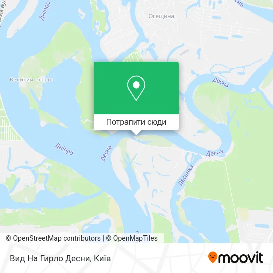 Карта Вид На Гирло Десни
