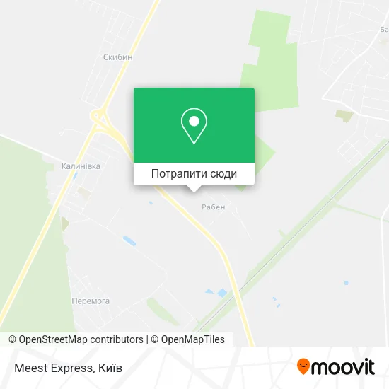 Карта Meest Express