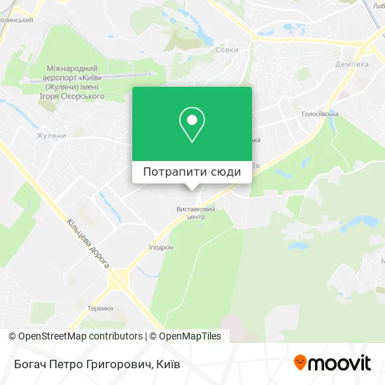 Карта Богач Петро Григорович