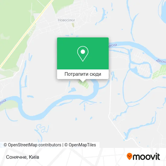 Карта Сонячне