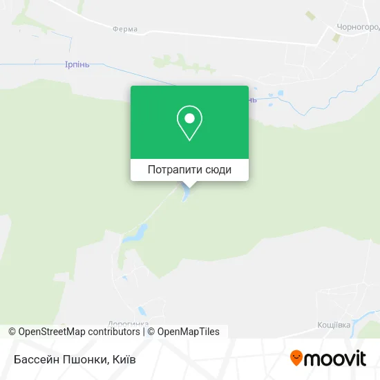Карта Бассейн Пшонки