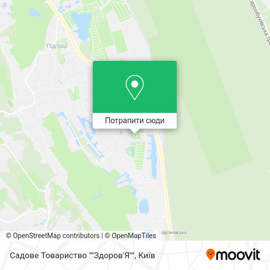 Карта Садове Товариство ""Здоров'Я""