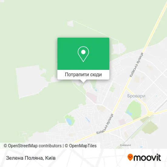 Карта Зелена Поляна