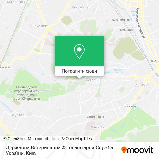 Карта Державна Ветеринарна Фітосанітарна Служба України