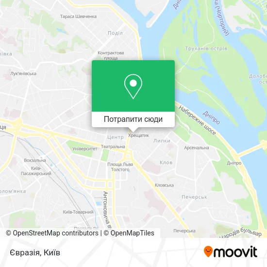 Карта Євразія