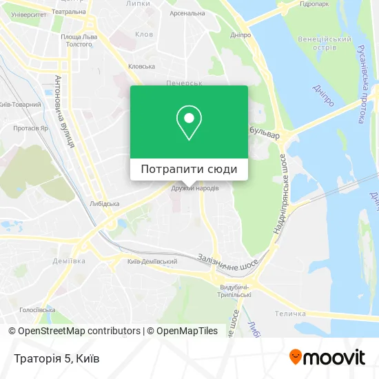 Карта Траторія 5