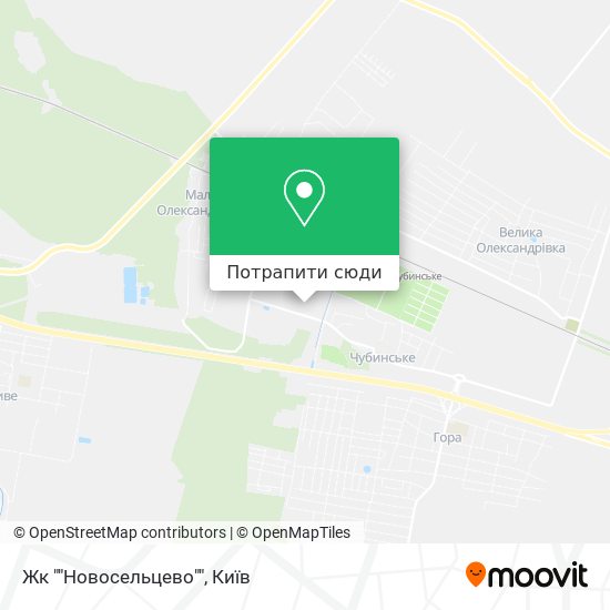 Карта Жк ""Новосельцево""