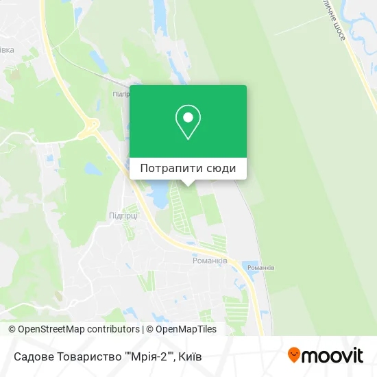 Карта Садове Товариство ""Мрія-2""