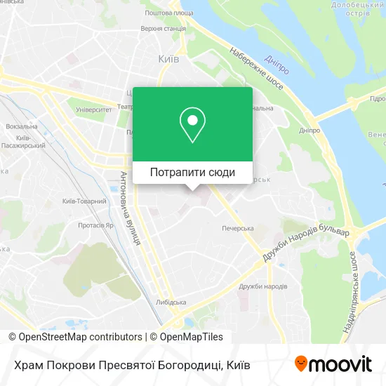 Карта Храм Покрови Пресвятої Богородиці