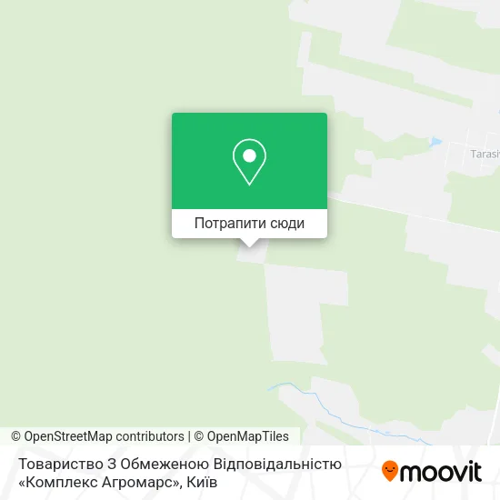 Карта Товариство З Обмеженою Відповідальністю «Комплекс Агромарс»