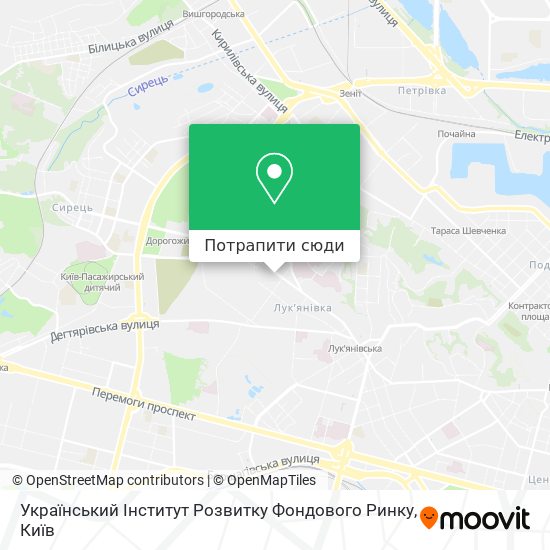 Карта Український Інститут Розвитку Фондового Ринку