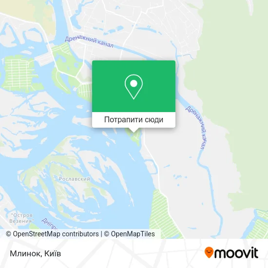 Карта Млинок