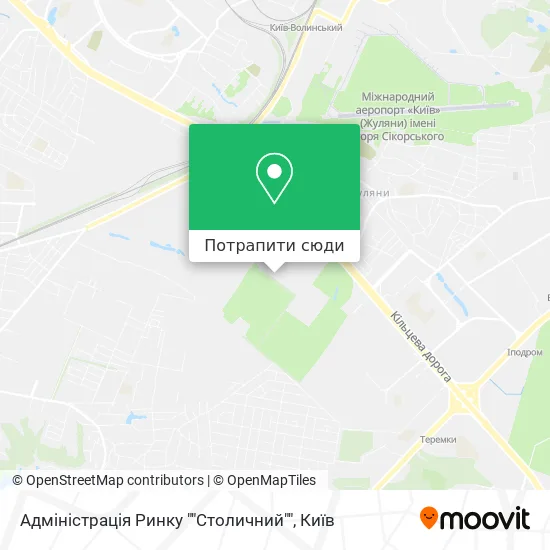 Карта Адміністрація Ринку ""Столичний""