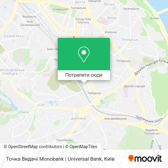 Карта Точка Видачі Monobank | Universal Bank